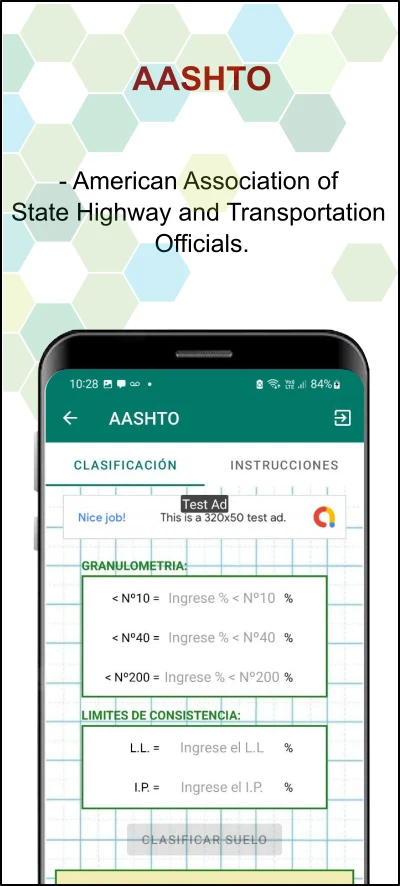 Clasificacion SUCS - AASHTO screenshot